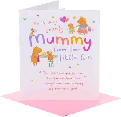 Baking Capybaras Design For Mummy From Daughter Mother's Day Card