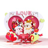 Cute Puppies & LOVE Theme Romantic 3D Pop Up Card