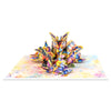Wings of Sunshine Floral Butterfly 3D Pop Up Greeting Card