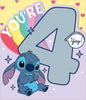 Unique Stitch Design For Girls 4th Birthday Card