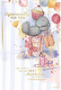 Bear Sat On Gift With Cup Cake Especially For You Birthday Card