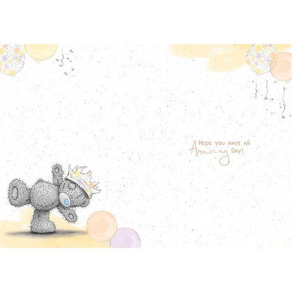 Bear In Party Hat Birthday Card