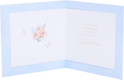 3D Effect Cake Design Wedding Congratulations Card