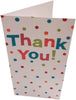 Pack of 48 Glitter Finished Thank You Cards with Spots