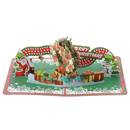 Santa’s Wreath of Joy Pop Up Christmas Card