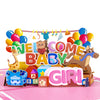 Bundle of Joy Welcome Baby Girl Pop Up Card