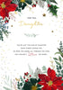 Floral Poinsettia Design with Sentimental Message Daughter Christmas Card
