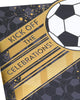 Black & Gold Football Design Birthday Card