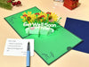 Sunflower & Carnation Garden 3D Pop Up Get Well Soon Card