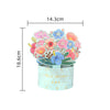 Floral Charm in Blue Vase 3D Pop Up Greeting Card