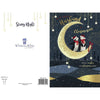 Penguins Stood on Moon Husband Christmas Card