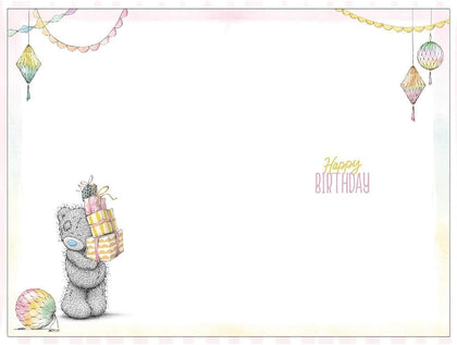 Bear With Presents On Back You're A Whole Year More Amazing Birthday Card