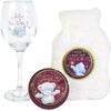 Me to You Tatty Teddy Hot Water Bottle, Wine Glass and Coaster Gift Set in A Gift Box Official Collection