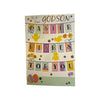 To Dear Godson Vibrant Patterns Bunting Design Easter Card