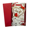 To My Wife Hearts and Red Roses Design 8 Page Insert Valentine's Day Card