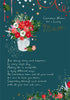 Floral Bouquet Design Mam Christmas Card