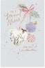 Heart Bauble Design Niece Christmas Card