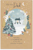 Wintery Scene Design Dad Christmas Card