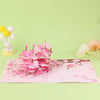 A Blooming Wish in Cherry Pink 3D Pop Up Greeting Card