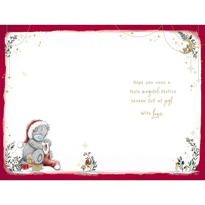 Bear And Candy Canes Nan Christmas Card
