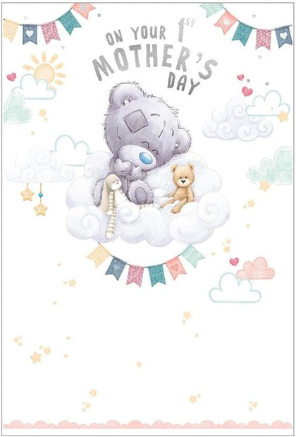 Tatty Teddy Floating On Cloud First Mother's Day Card