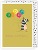 Zany Zebra Fun! Contemporary Daddy Birthday Card