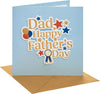 Balloons and Stars Design For Dad Father's Day Card
