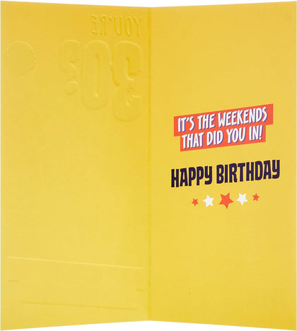 Mad As Cheese Design 30th Birthday Card