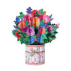 Vibrant Florals Bouquet Bliss 3D Pop-Up Greeting Card - Mother's Day Thank You Birthday