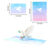 Wings of Peace Dove 3D Pop Up Card - Thank You Sympathy