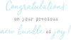 Hello Baby Boy Welcome Little One Congratulations Card