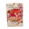 To a Special Sister and Family Flower Cart Design Christmas Card