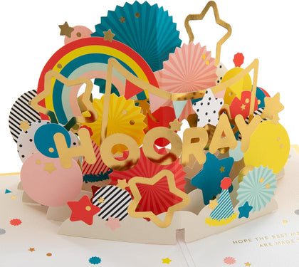 Any Occasion Celebration 3D Pop Up Birthday Graduation Congratulations Card 