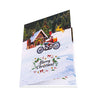 Santa on Wheels 3D Christmas Motorcycle Pop Up Card