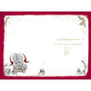 Bear Couple Having Fun In Snow Beautiful Girlfriend Christmas Card