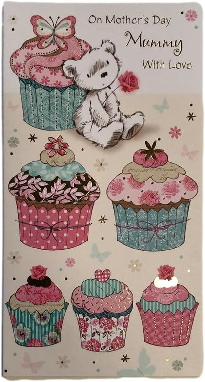 Cup Cake Yummy Mothers Day Card