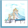 Quilling London Tower Bridge Lavish London Hand-Finished Art Greeting Card Frameable Art