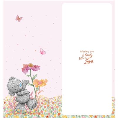 Bear Walking In Flowers Gran Mother's Day Card