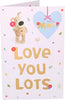 Boofle Holding a Single Flower Mam Birthday Card