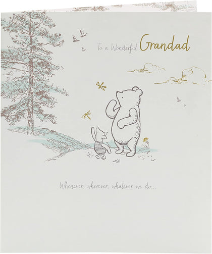 Disney Winnie The Pooh Lovely Design Grandad Father's Day Card