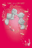 Bears Kissing Open Valentine's Day Card