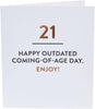 Adult Message Funny 21st Birthday Card