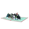 Frost & Starlight Snowy Village Christmas Pop Up Card