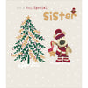 Boofle Holding Star Sister Christmas Card