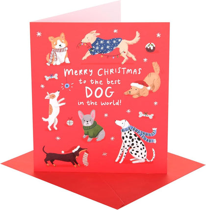 Best Dog In The World Christmas Card