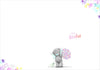 Bear With Bouquet Get Well Soon Card