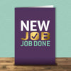 Gold Foil New Job Congratulations Card