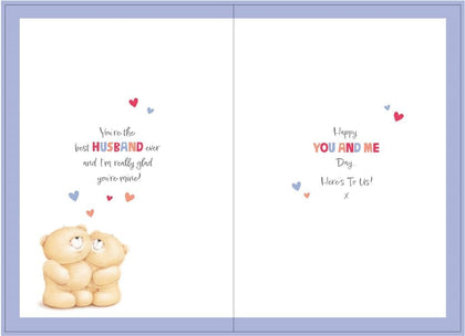 Forever Friends with Love Message Husband Anniversary Card
