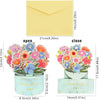 Floral Charm in Blue Vase 3D Pop Up Greeting Card