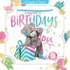 Bear Wrapping Gift 3D Luxury Keepsake Open Birthday Card